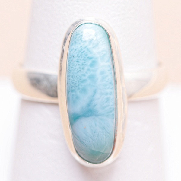 Larimar prsten stříbro Ag 925 29962 - 58 mm (US 8