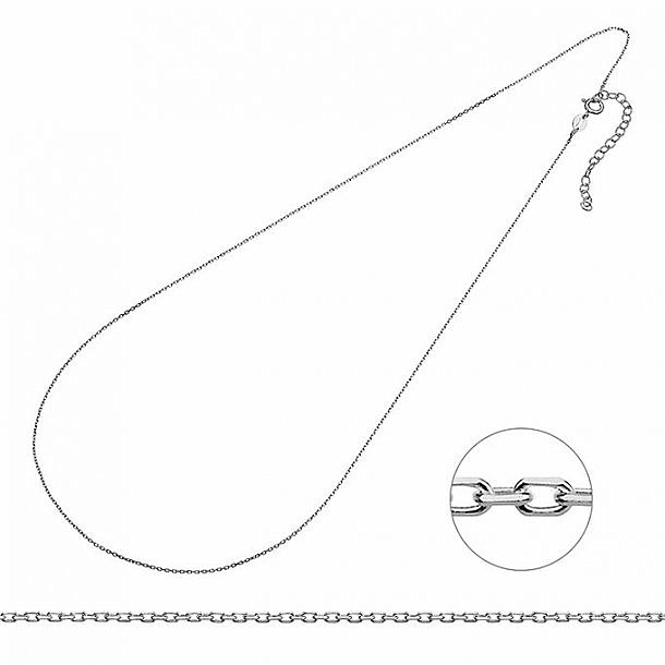 Stříbrný řetízek Rolo Ag 925 nastavitelná délka 50 - 55 cm - 50 - 55 cm