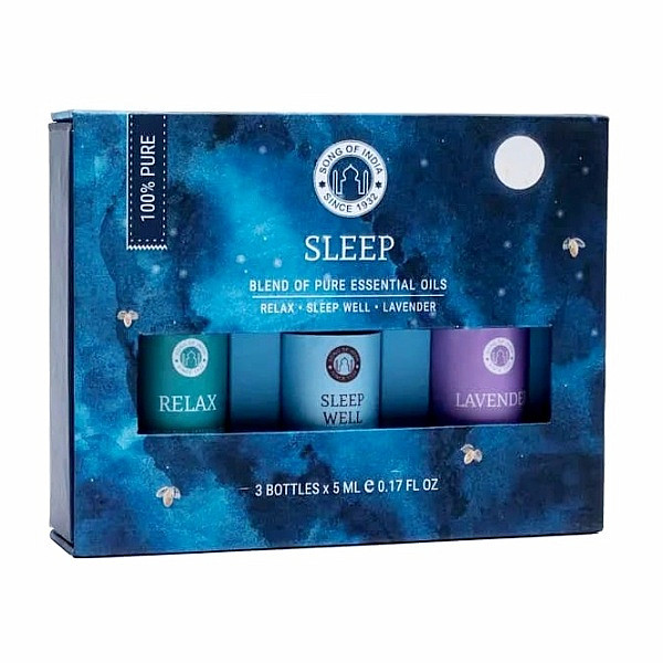 Song of India Sada 3 lahviček směsí esenciálních olejů pro aromaterapii Sleep - 3 x 5 ml