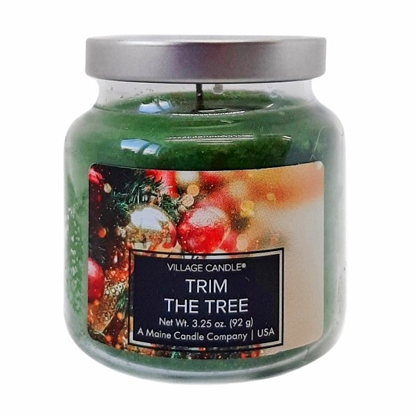 Village candle Trim the Tree - Zdobený stromek vonná svíčka ve skle 92 g - cca 92 g