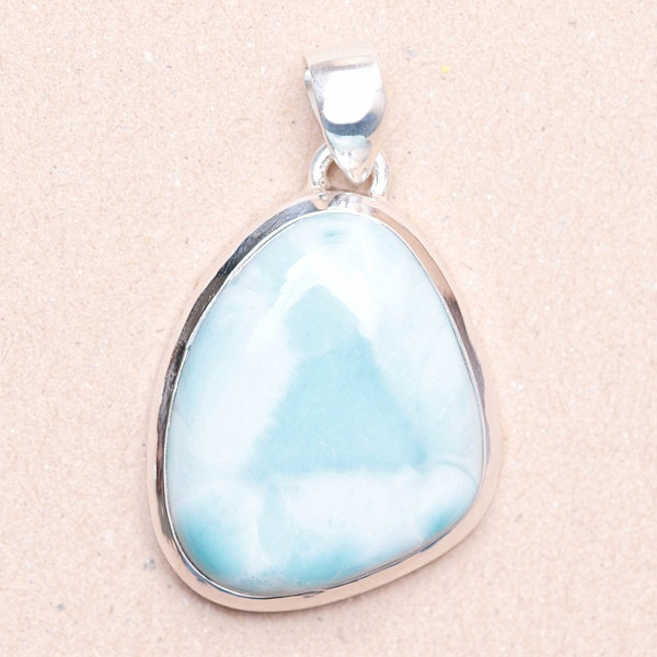 Larimar přívěsek stříbro Ag 925 LOT29 - 3 cm