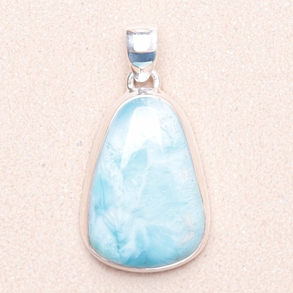 Larimar přívěsek stříbro Ag 925 LOT37 - 3 cm