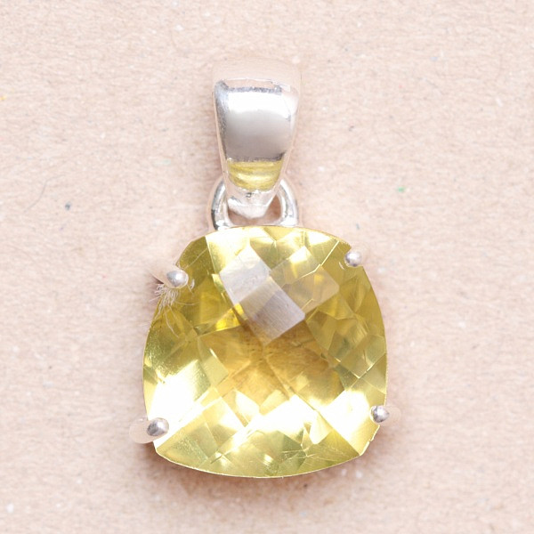 Topaz žlutý Lemon přívěsek stříbro Ag 925 P484 - 1