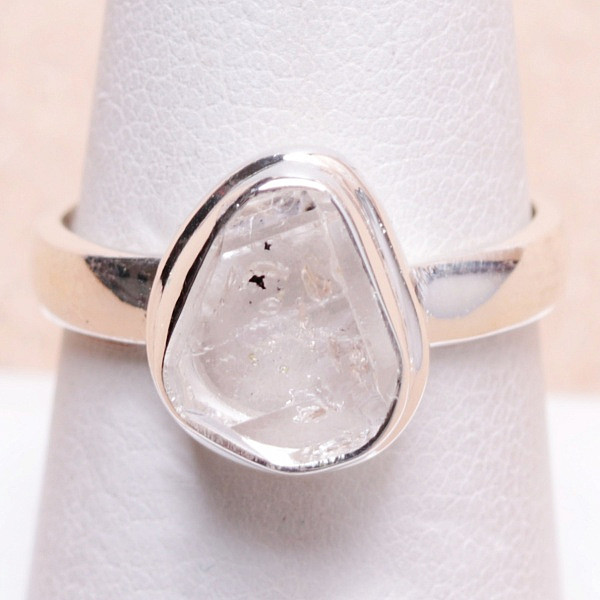 Herkimer diamant prsten stříbro Ag 925 95299 - 55 mm (US 7