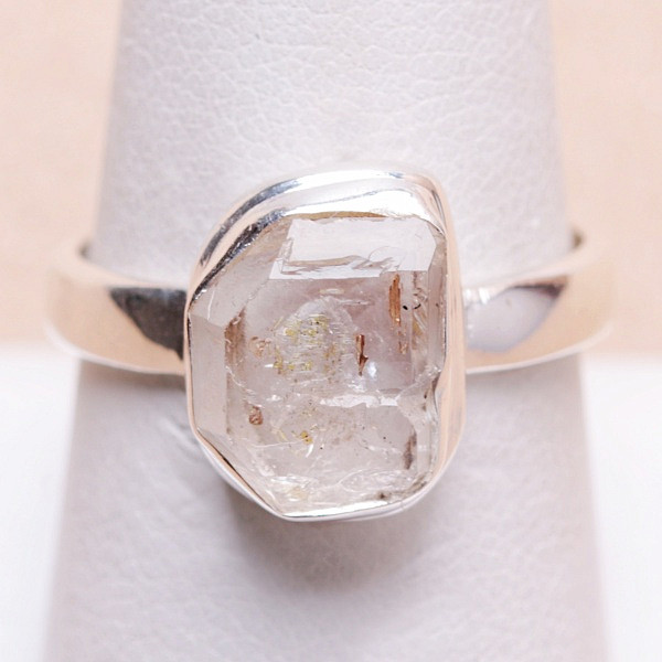 Herkimer diamant prsten stříbro Ag 925 Y1373 - 57 mm (US 8)