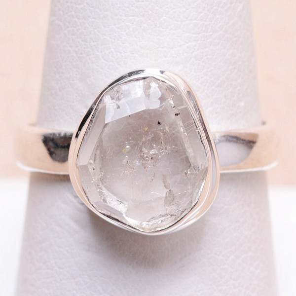 Herkimer diamant prsten stříbro Ag 925 Y1380 - 58 mm (US 8