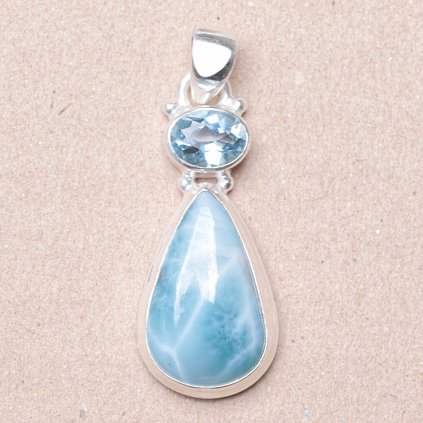 Larimar přívěsek stříbro Ag 925 24523 - 2