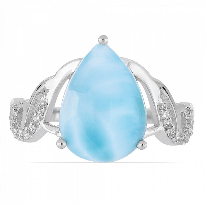 Larimar prsten stříbro  Ag 925 VR049758 - 54 mm (US 7)