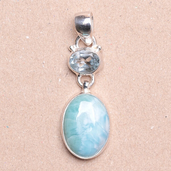 Larimar přívěsek stříbro Ag 925 30767 - 2