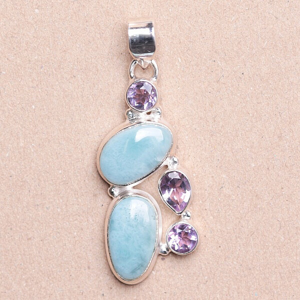 Larimar přívěsek stříbro Ag 925 86836 - 3