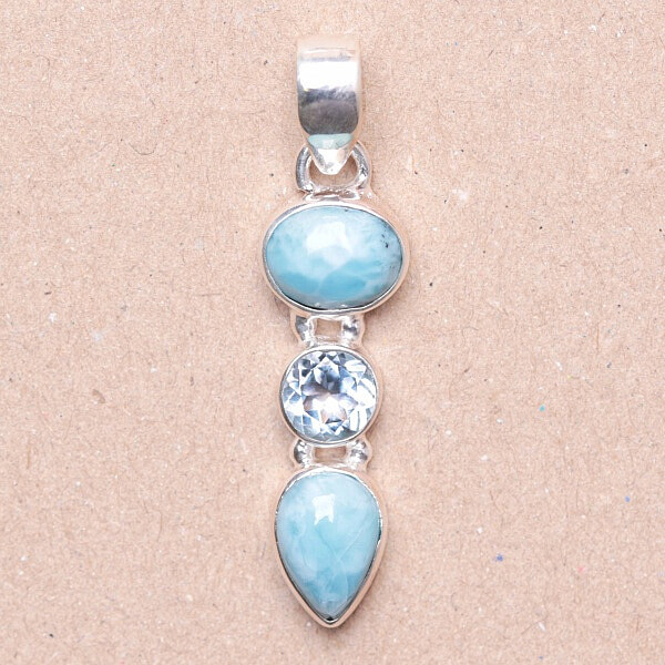 Larimar přívěsek stříbro Ag 925 87318 - 2