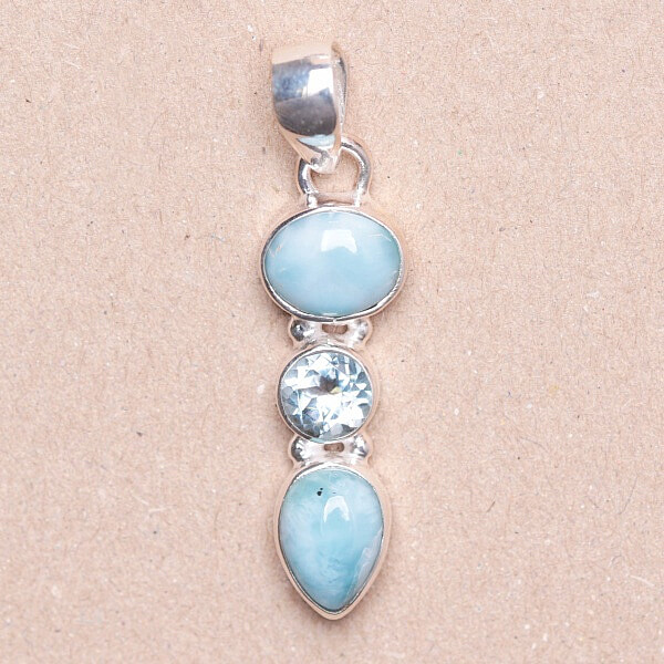 Larimar přívěsek stříbro Ag 925 87319 - 2