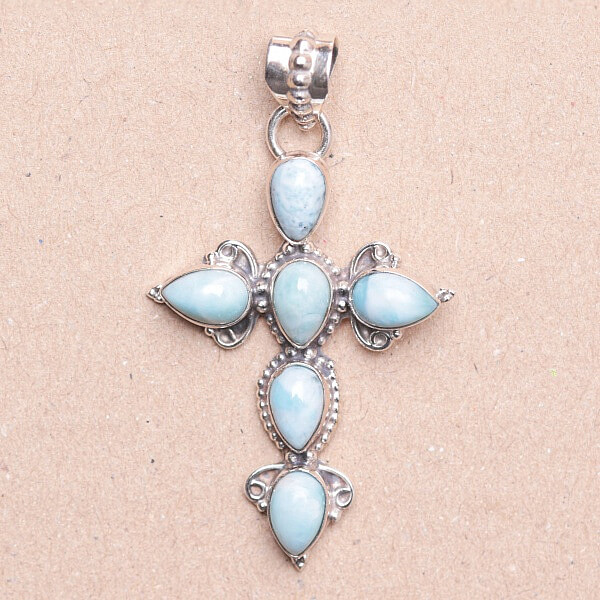 Larimar přívěsek stříbro Ag 925 93814 - 3