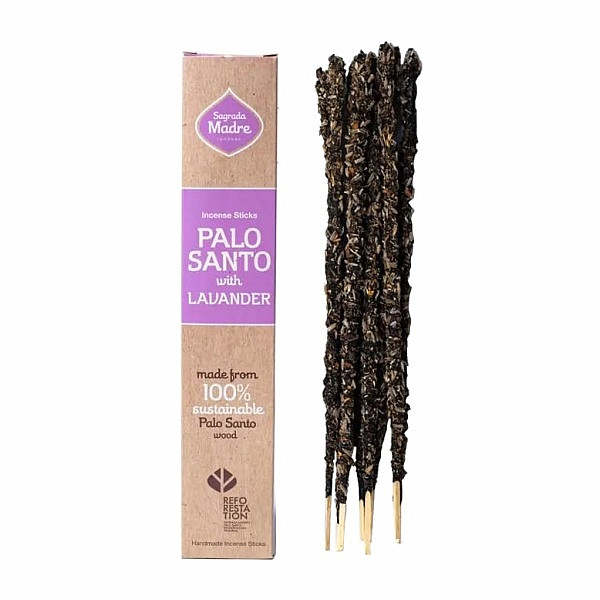 Vonné tyčinky Sagrada Madre Palo Santo a Lavender - levandule - 30 g