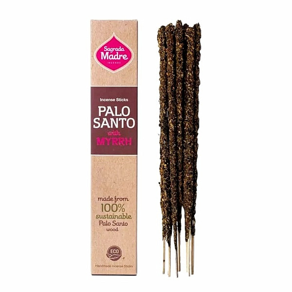 Vonné tyčinky Sagrada Madre Palo Santo a Myrrh - myrha - 30 g