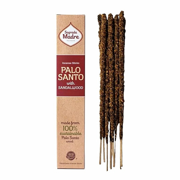 Vonné tyčinky Sagrada Madre Palo Santo a Sandalwood - santalové dřevo - 30 g