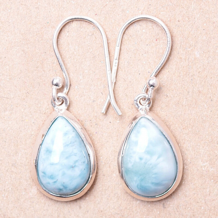 Larimar náušnice stříbro Ag 925 10900 - 1