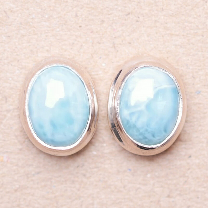 Larimar náušnice stříbro Ag 925 96514 - 0