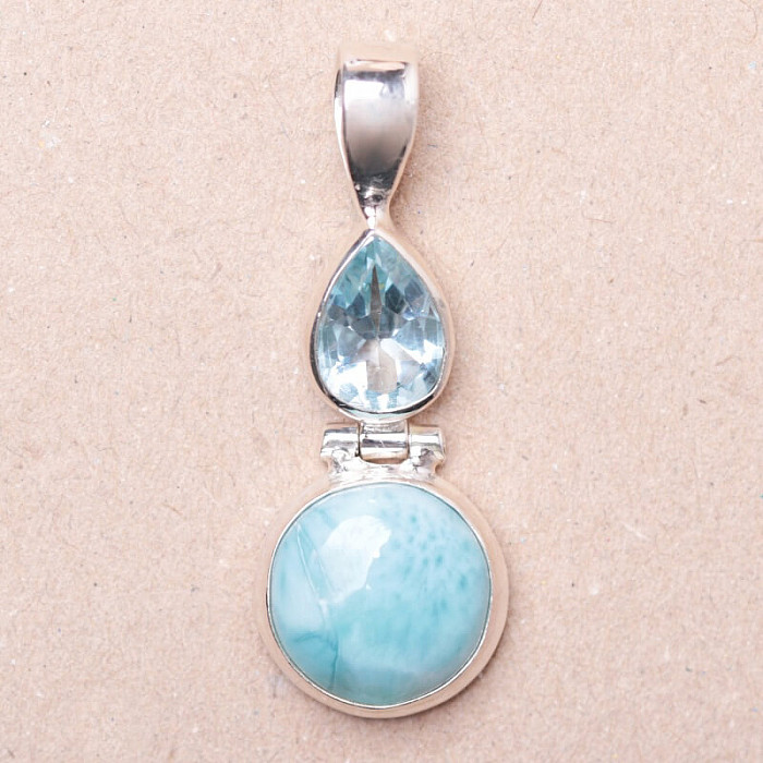 Larimar přívěsek stříbro Ag 925 10183 - 2