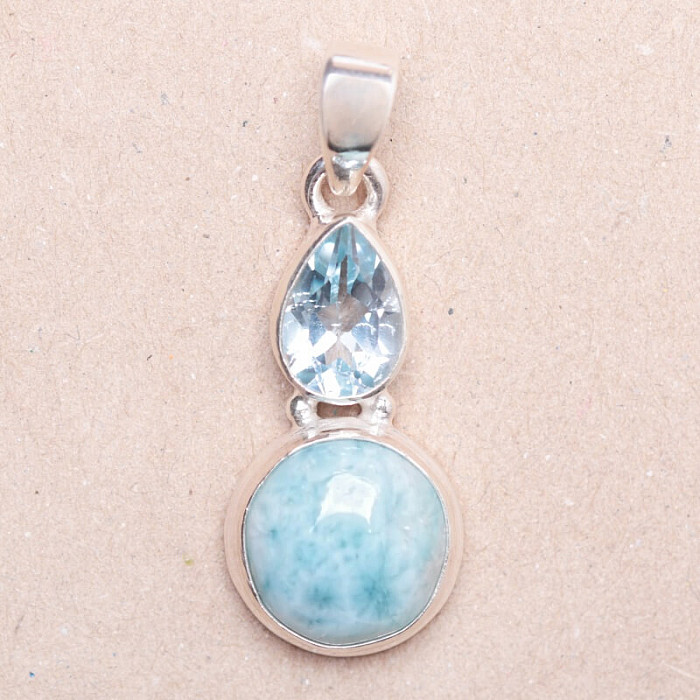 Larimar přívěsek stříbro Ag 925 10192 - 2