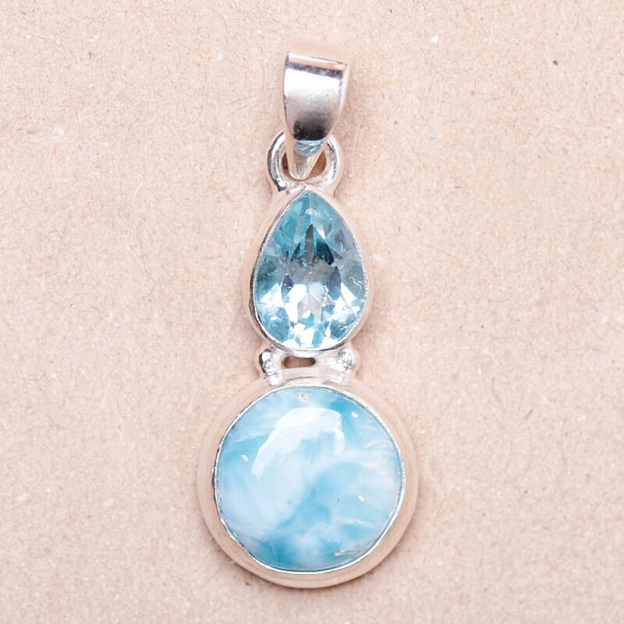 Larimar přívěsek stříbro Ag 925 10199 - 2