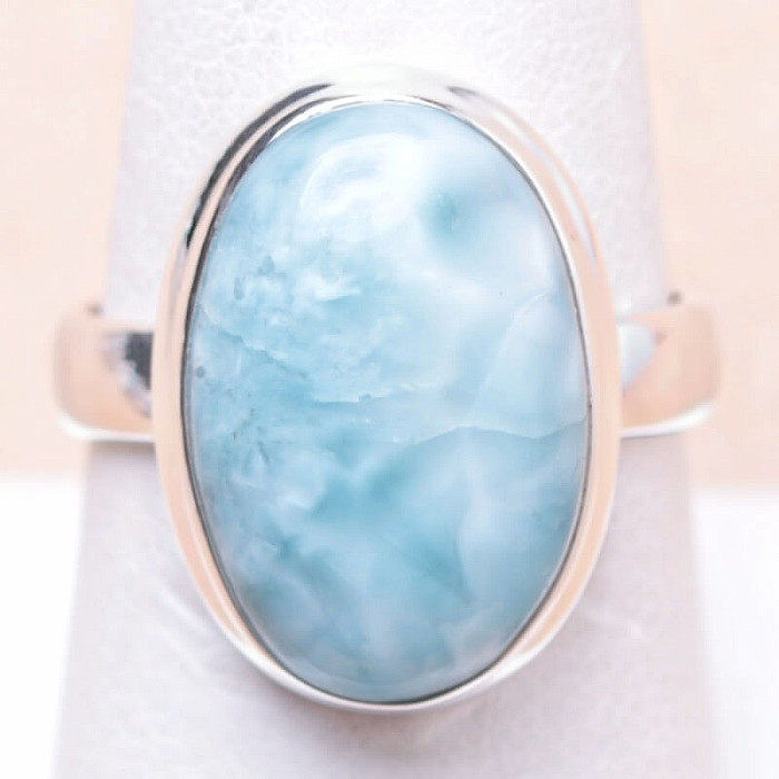 Larimar prsten stříbro Ag 925 LOT1 - 57 mm (US 8)