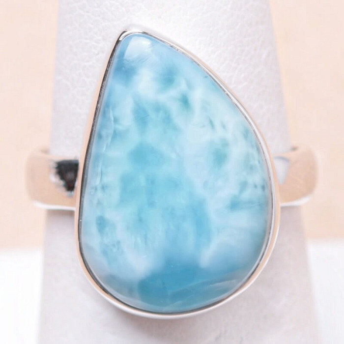 Larimar prsten stříbro Ag 925 LOT102 - 57 mm (US 8)