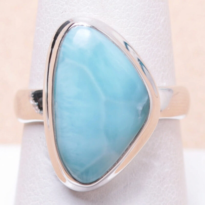 Larimar prsten stříbro Ag 925 LOT103 - 57 mm (US 8)