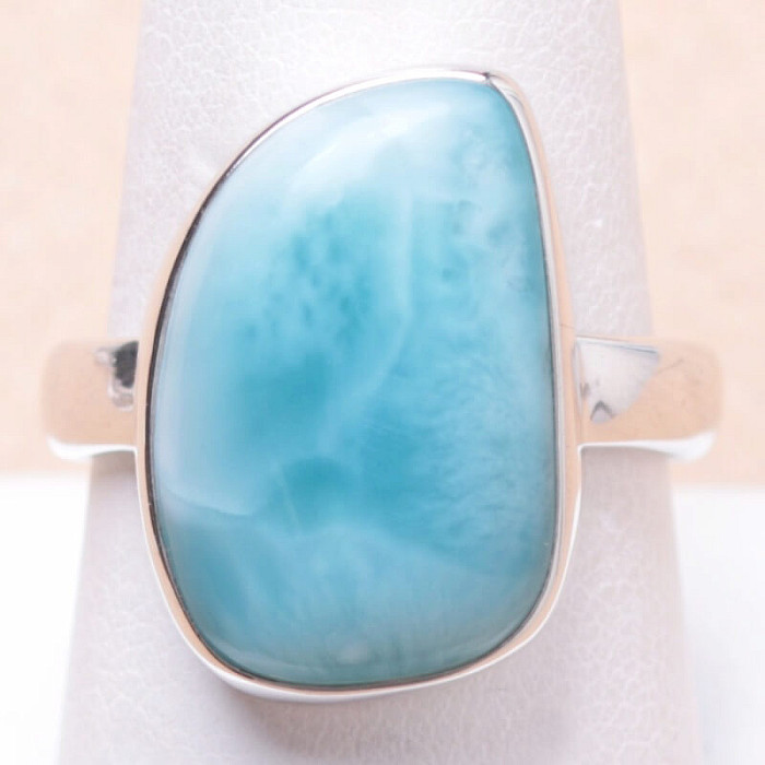 Larimar prsten stříbro Ag 925 LOT105 - 62 mm (US 10)