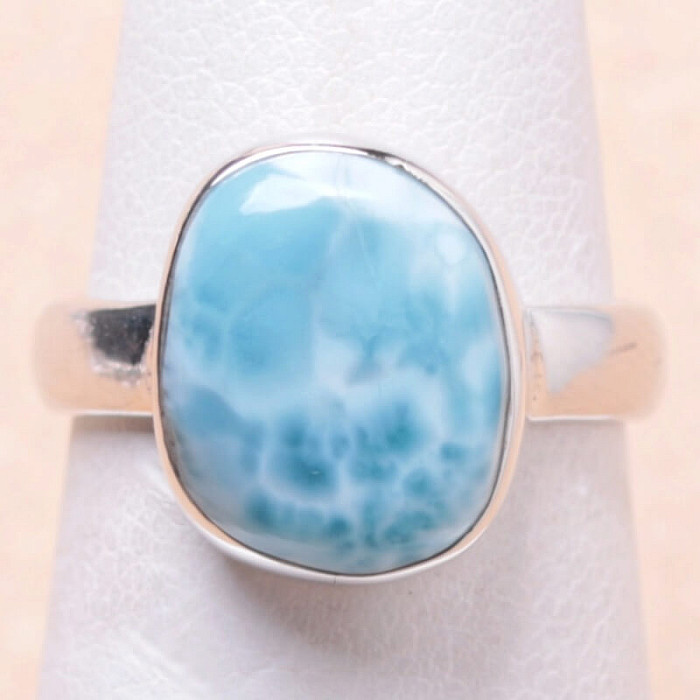 Larimar prsten stříbro Ag 925 LOT110 - 52 mm (US 6)