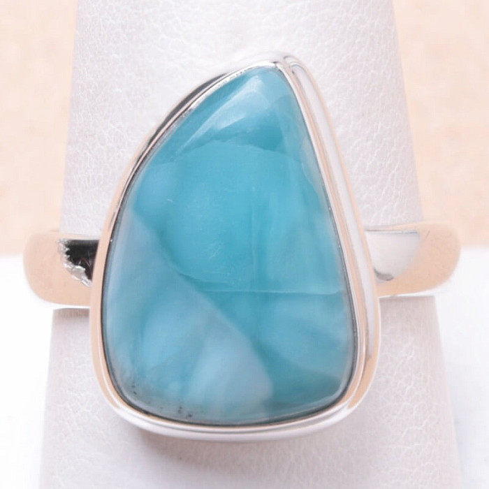 Larimar prsten stříbro Ag 925 LOT111 - 62 mm (US 10)