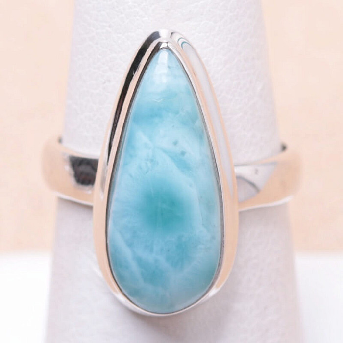 Larimar prsten stříbro Ag 925 LOT114 - 54 mm (US 7)