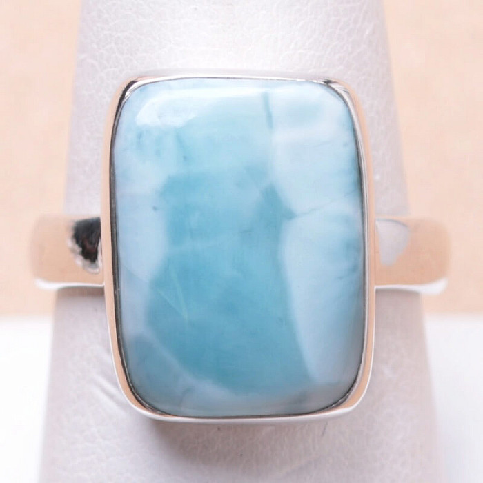 Larimar prsten stříbro Ag 925 LOT117 - 59 mm (US 9)