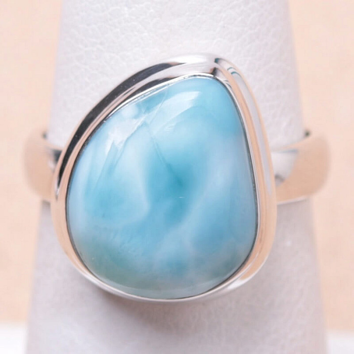 Larimar prsten stříbro Ag 925 LOT119 - 52 mm (US 6)