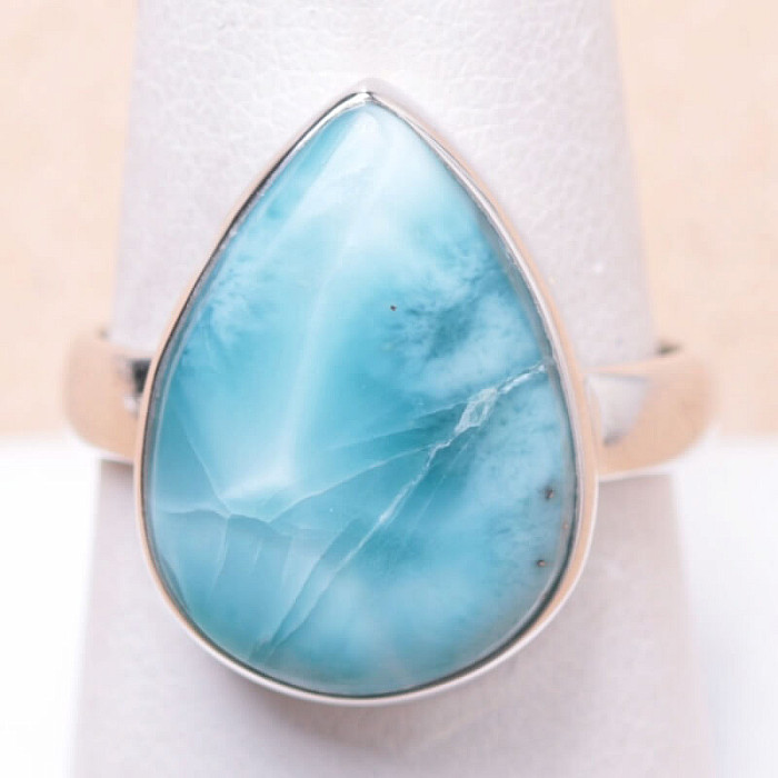 Larimar prsten stříbro Ag 925 LOT120 - 60 mm (US 9)