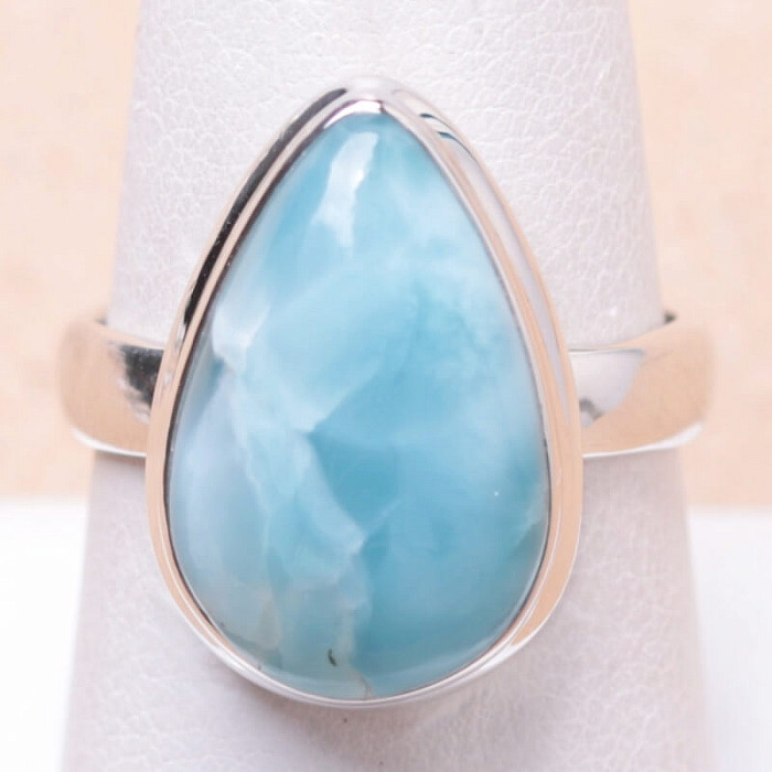 Larimar prsten stříbro Ag 925 LOT122 - 57 mm (US 8)