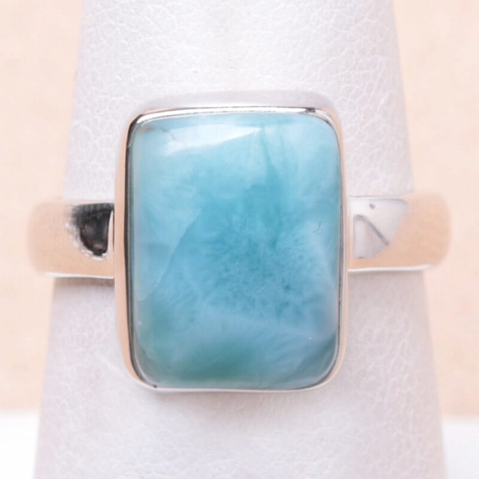 Larimar prsten stříbro Ag 925 LOT124 - 54 mm (US 7)