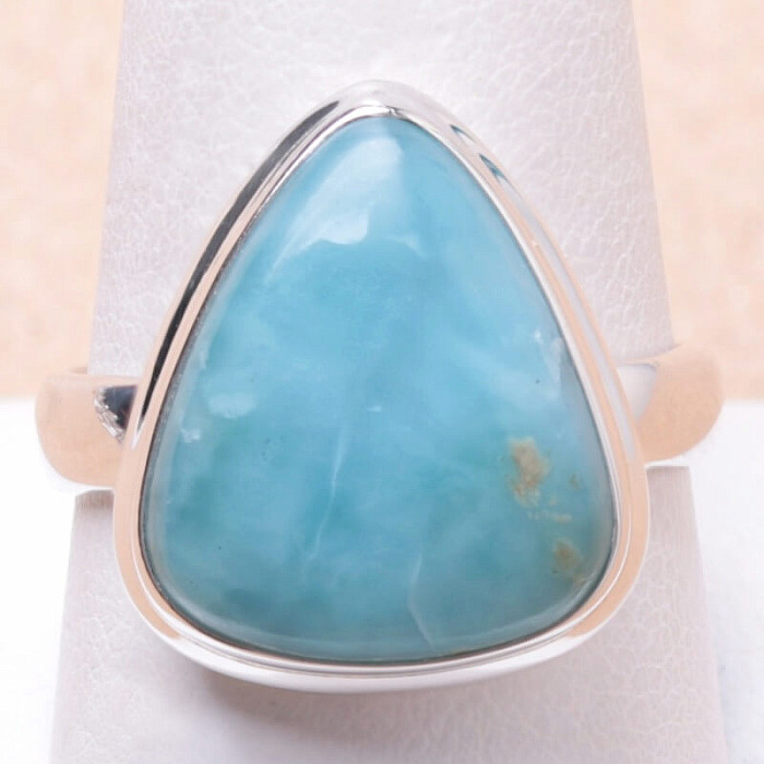 Larimar prsten stříbro Ag 925 LOT125 - 62 mm (US 10)