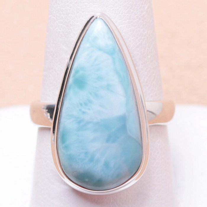 Larimar prsten stříbro Ag 925 LOT126 - 62 mm (US 10)