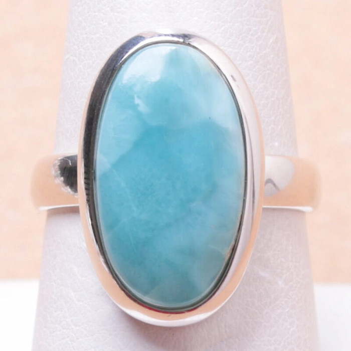 Larimar prsten stříbro Ag 925 LOT127 - 57 mm (US 8)