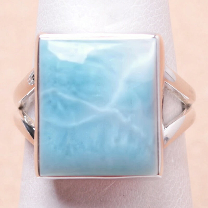 Larimar prsten stříbro Ag 925 LOT128 - 52 mm (US 6)