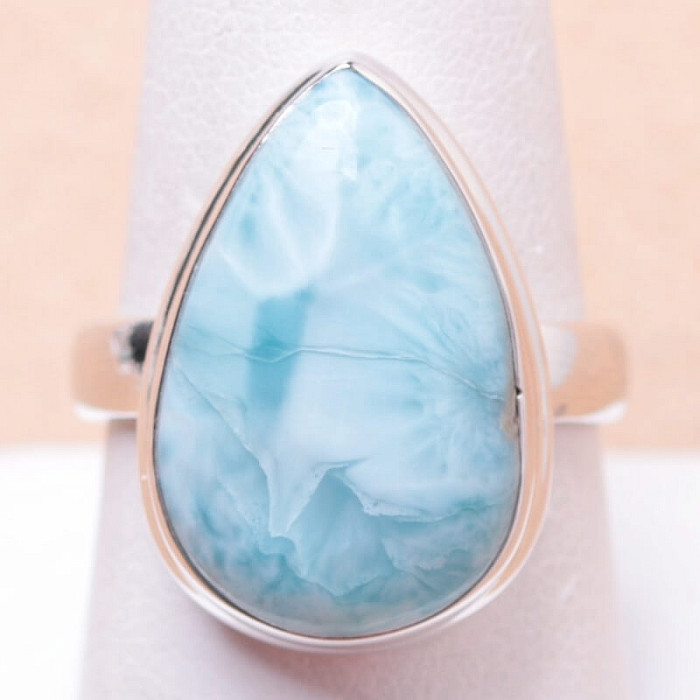 Larimar prsten stříbro Ag 925 LOT129 - 59 mm (US 9)