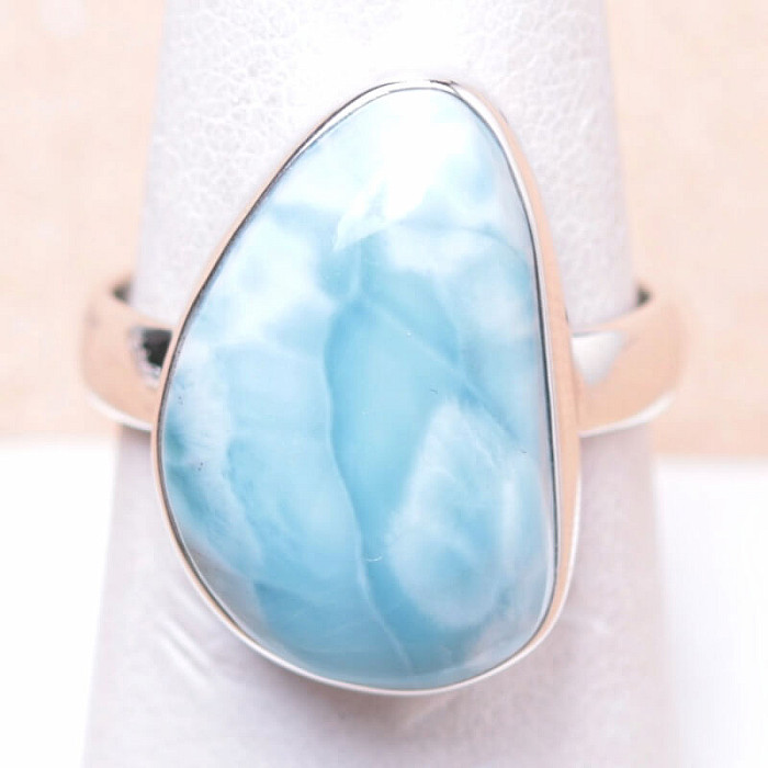 Larimar prsten stříbro Ag 925 LOT13 - 57 mm (US 8)