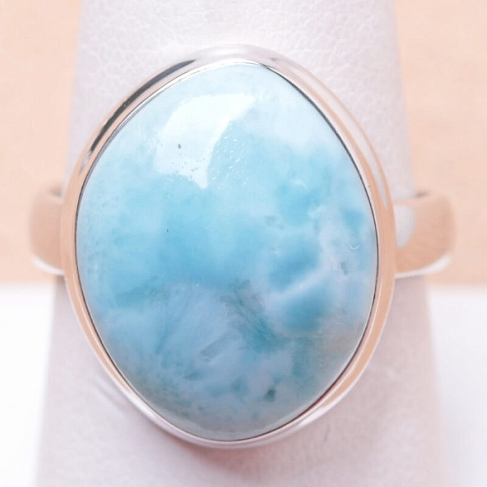 Larimar prsten stříbro Ag 925 LOT131 - 59 mm (US 9)