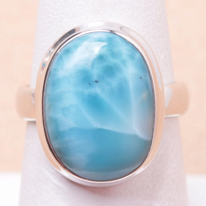 Larimar prsten stříbro Ag 925 LOT132 - 54 mm (US 7)