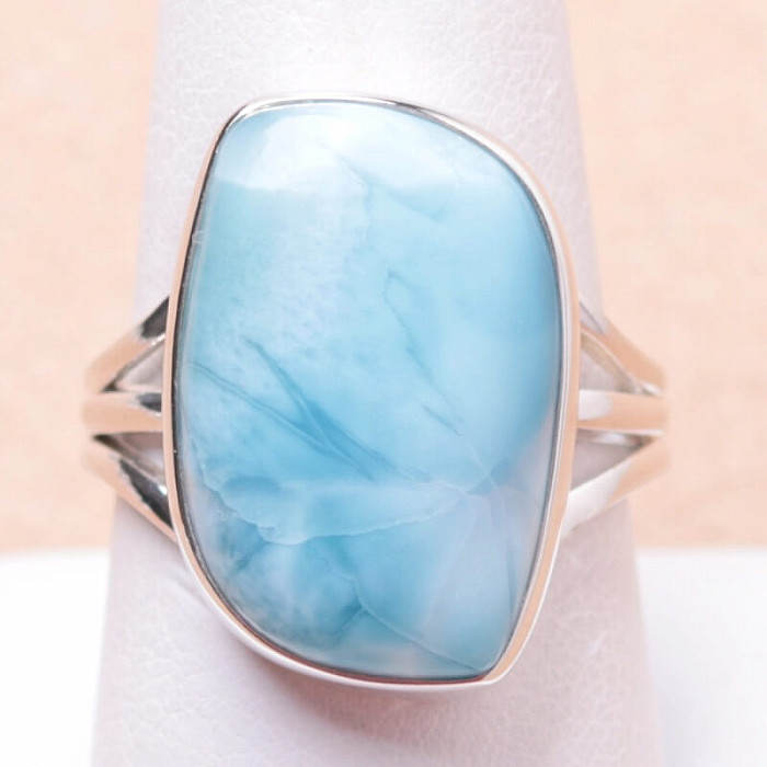 Larimar prsten stříbro Ag 925 LOT134 - 60 mm (US 9)