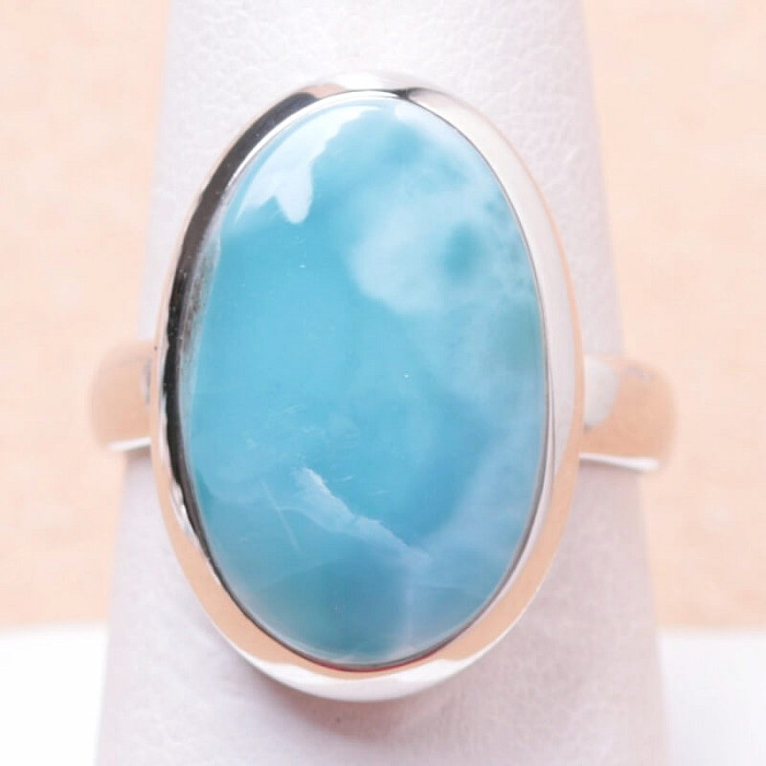 Larimar prsten stříbro Ag 925 LOT135 - 57 mm (US 8)