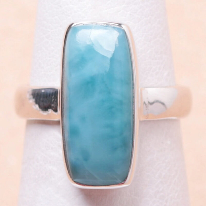 Larimar prsten stříbro Ag 925 LOT136 - 52 mm (US 6)