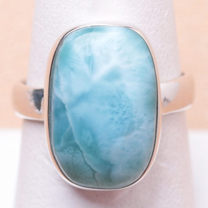 Larimar prsten stříbro Ag 925 LOT138 - 57 mm (US 8)