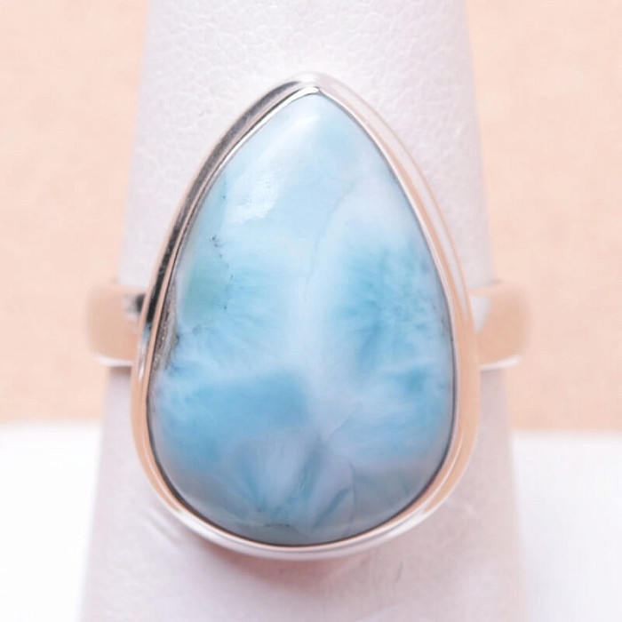 Larimar prsten stříbro Ag 925 LOT139 - 57 mm (US 8)